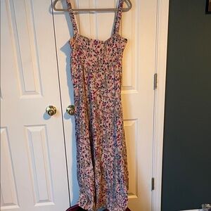 Sokie Collective Floral Maxi Dress in Pink and Blue